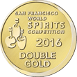 Double Gold medal - San Francisco World Spirits Competition 2016
